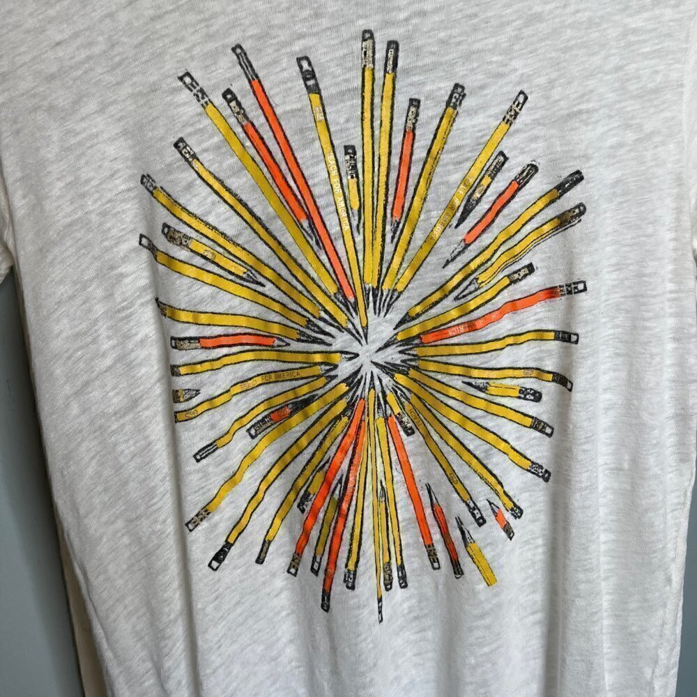 J. Crew Pencil & Geometric Shapes T-Shirt Bundle x2 Sz. Medium - Picture 4 of 12